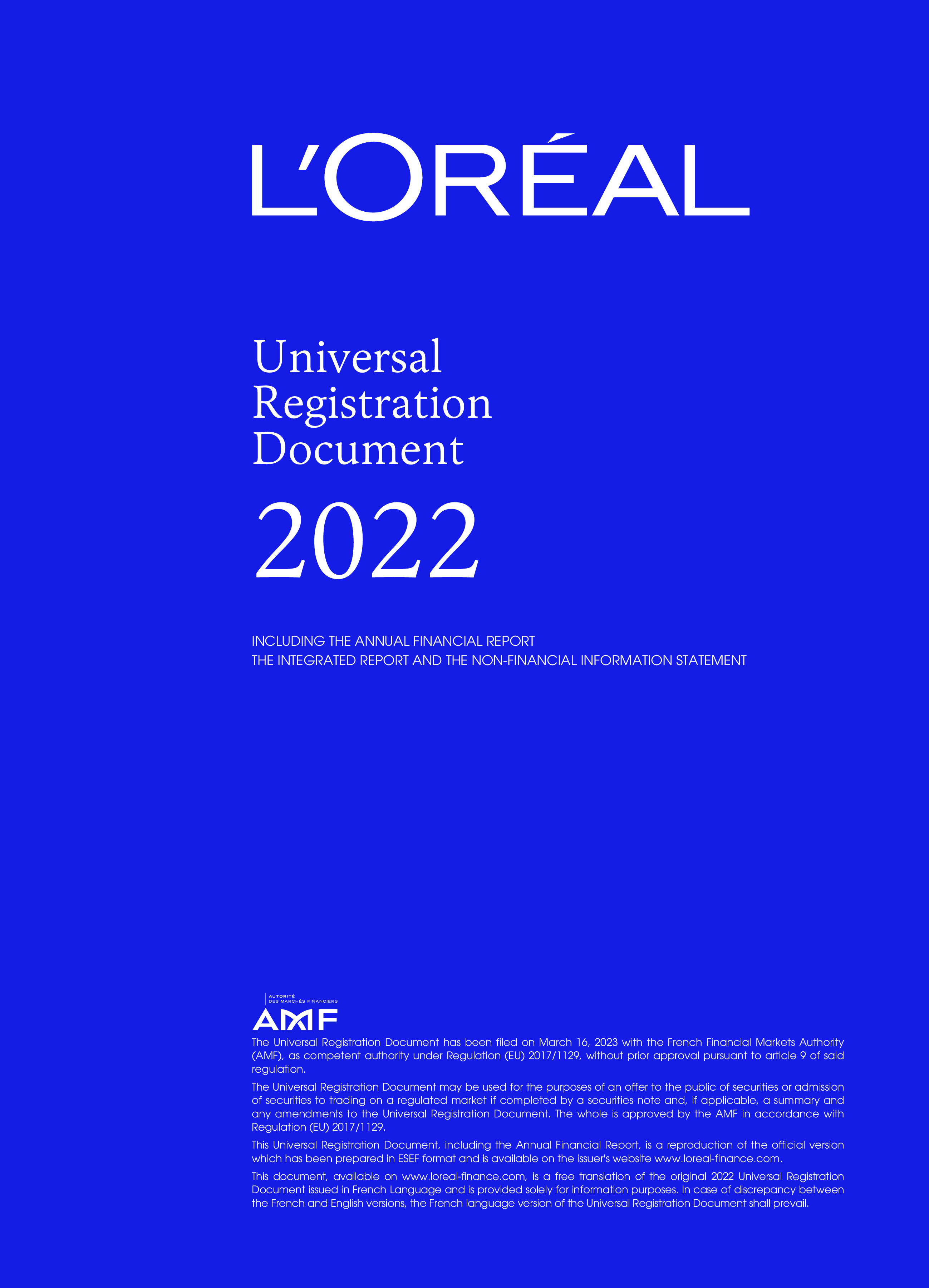 欧莱雅2022年年度报告(英文版)